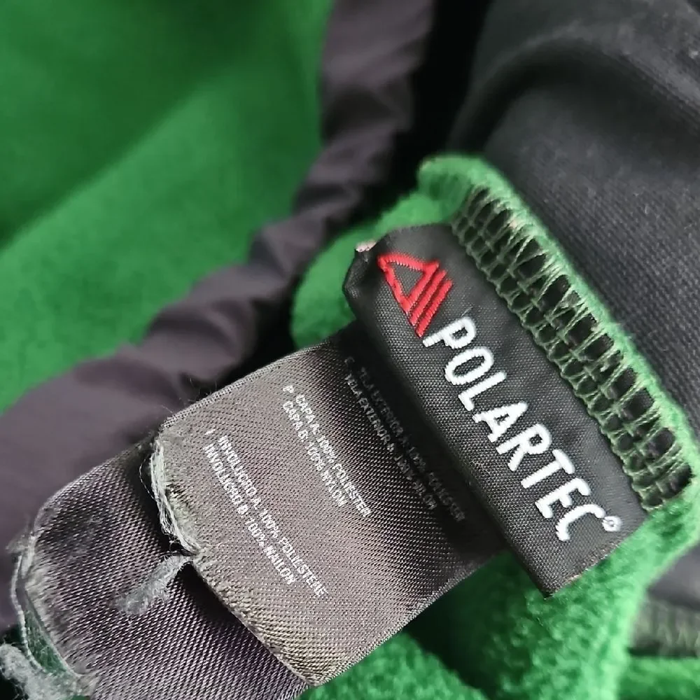 The North Face Charcoal and Forest Green Fleece Jacket
